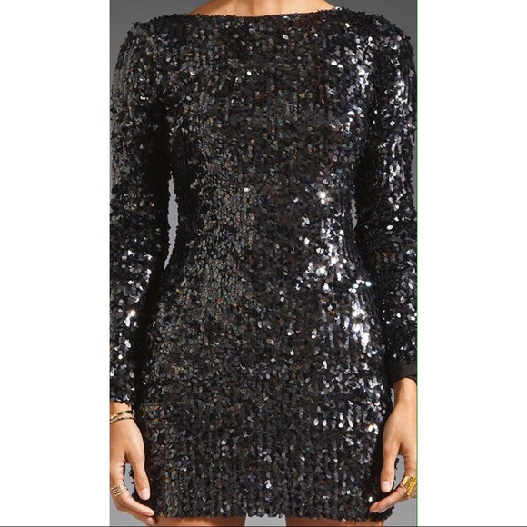 Dress The Population Long Sleeve Sequin Dress - Picture 4 of 7